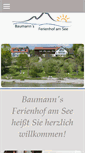 Mobile Screenshot of baumanns-ferienhof-am-see.de